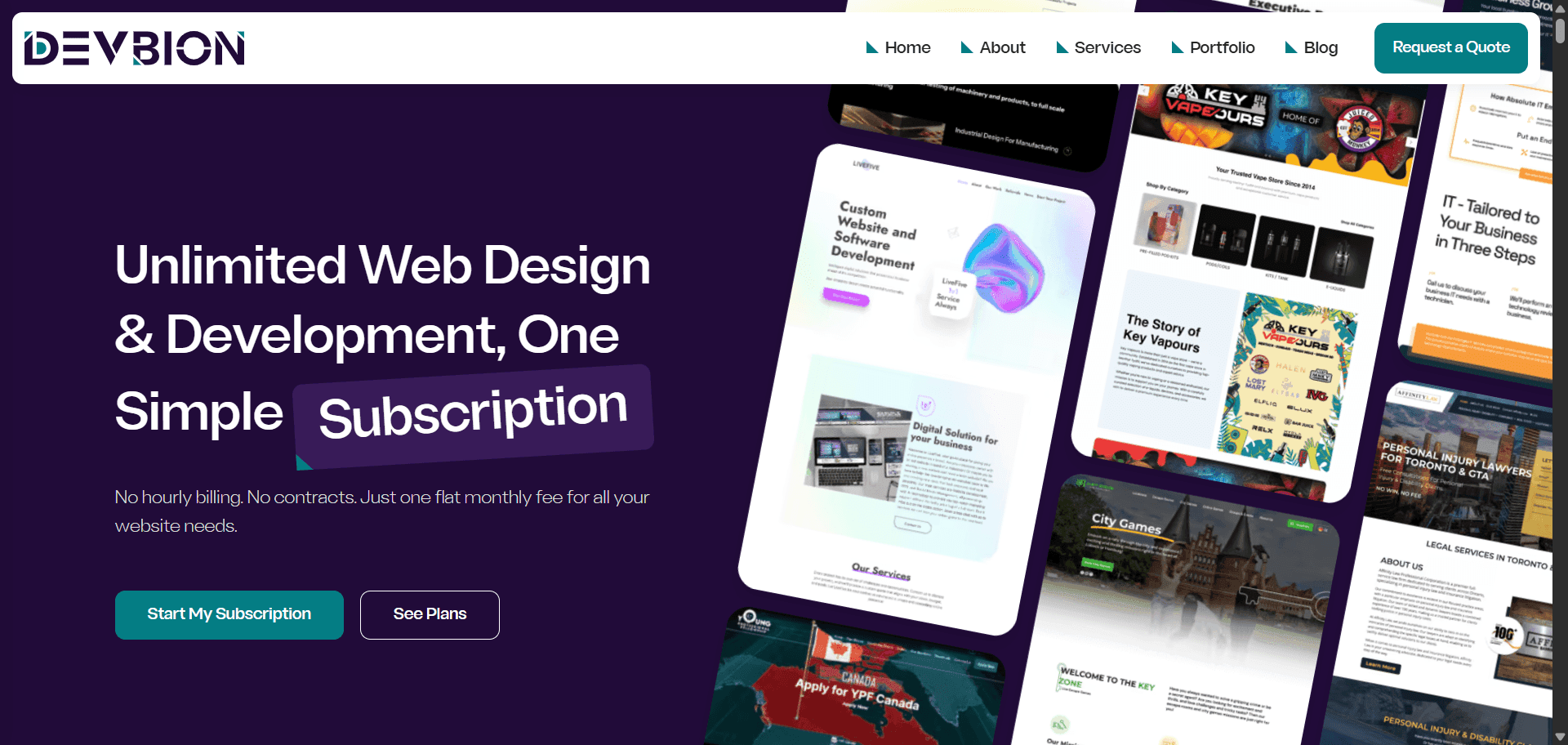 Devbion Website Redesign screenshot 1