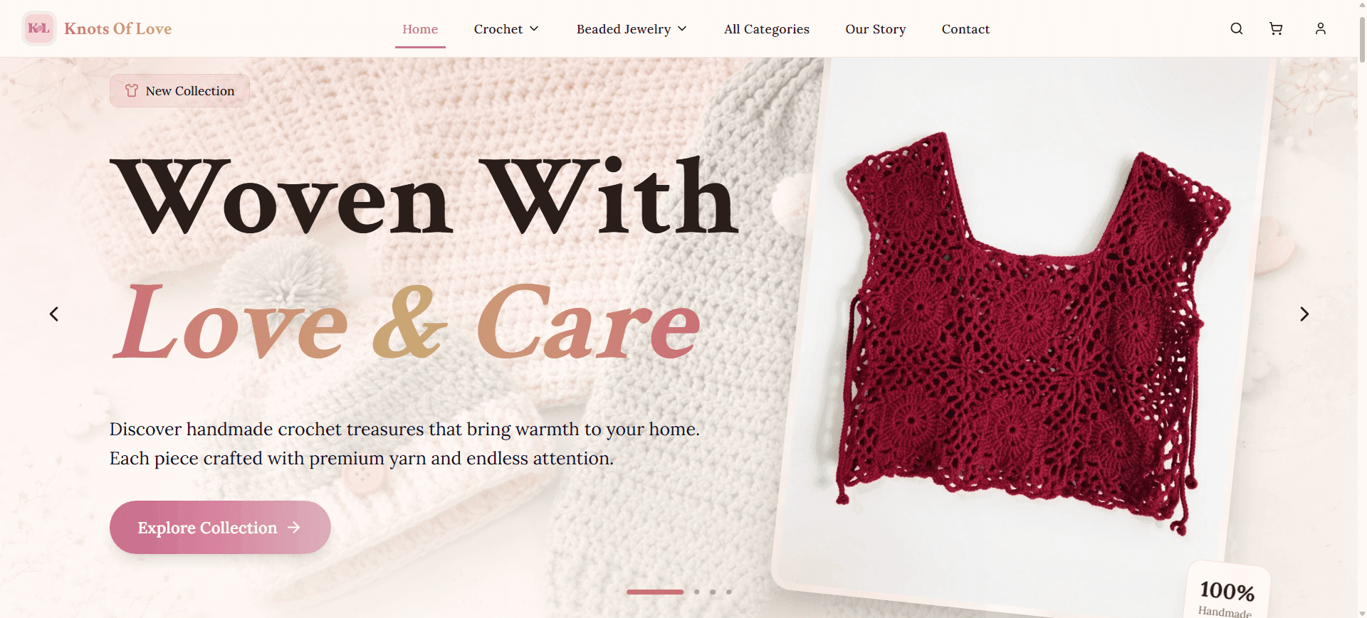 Knots of Love (KOL) – Handmade Crochet Store screenshot 1